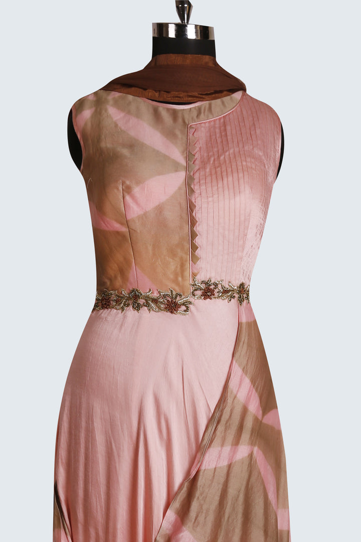 Drape Style Suit For Party Wear - Sundari
