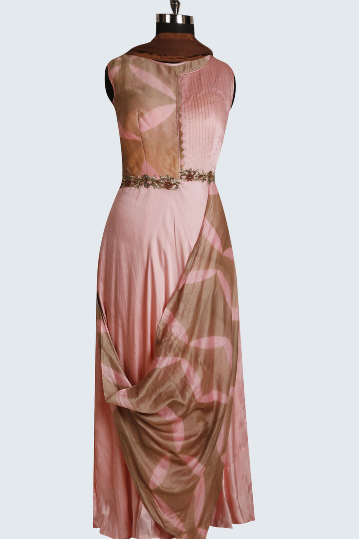 Drape Style Suit For Party Wear - Sundari