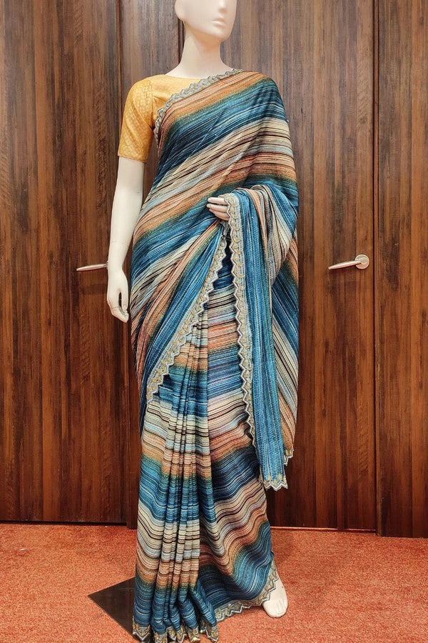 Fancy Georgette Saree With Sequence Work