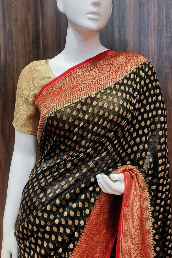 Georgette Khaddi Saree 