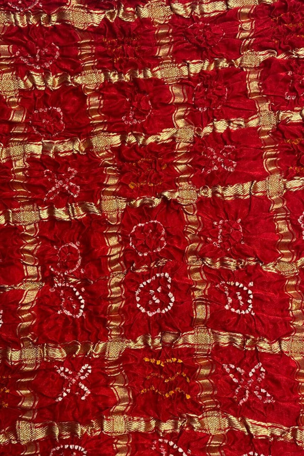 Gharchola Saree In Red Color