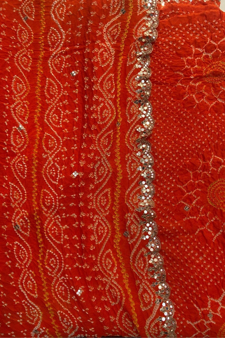 Handcrafted Bandhej Saree 