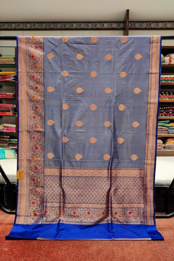 Katan Silk Saree With Minakari Woven