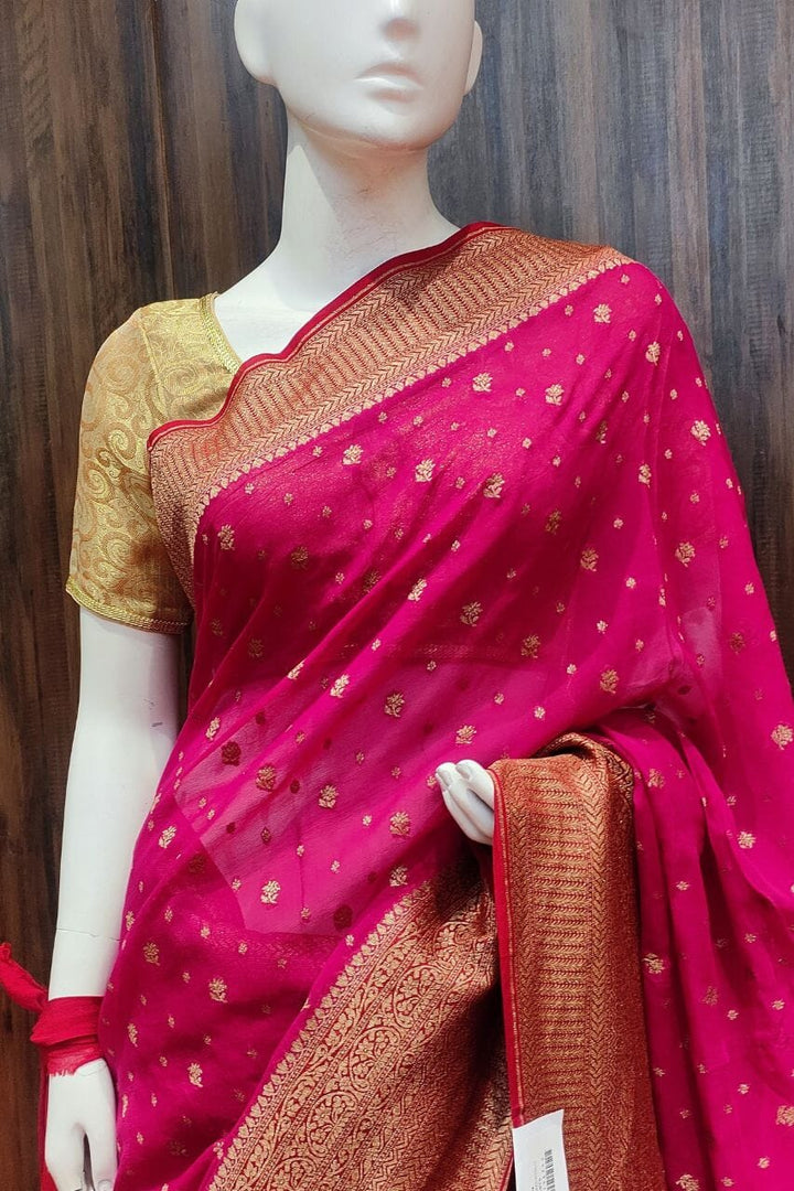  Khaddi Georgette Saree 