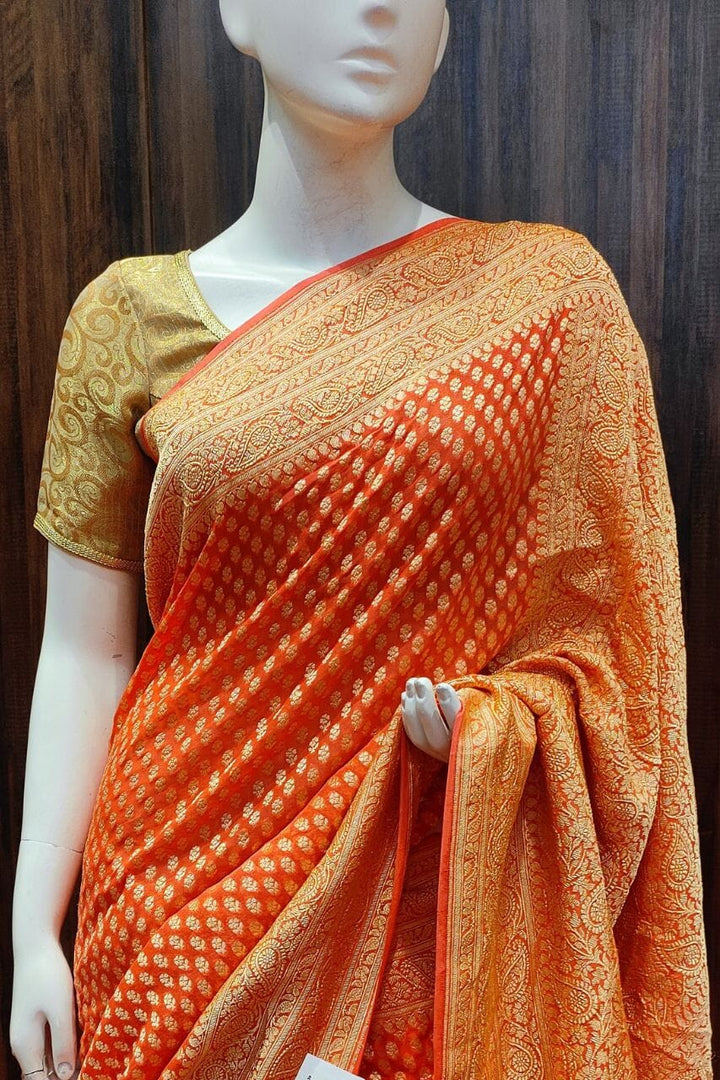 Khaddi Georgette Saree
