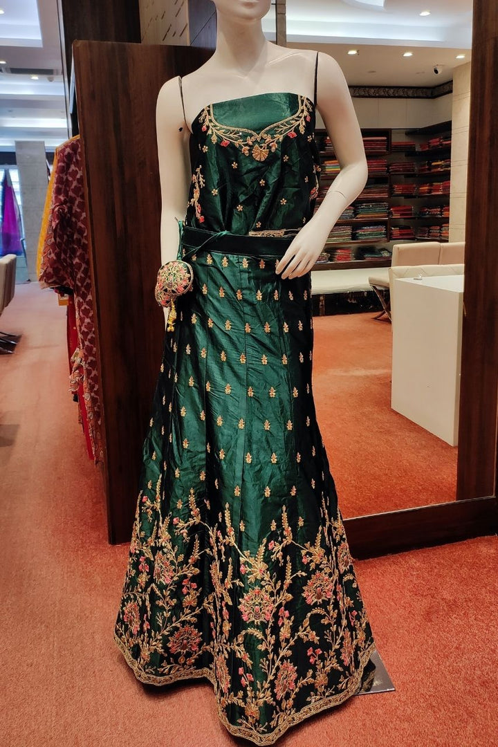 Lehenga Choli In Satin Fabric 