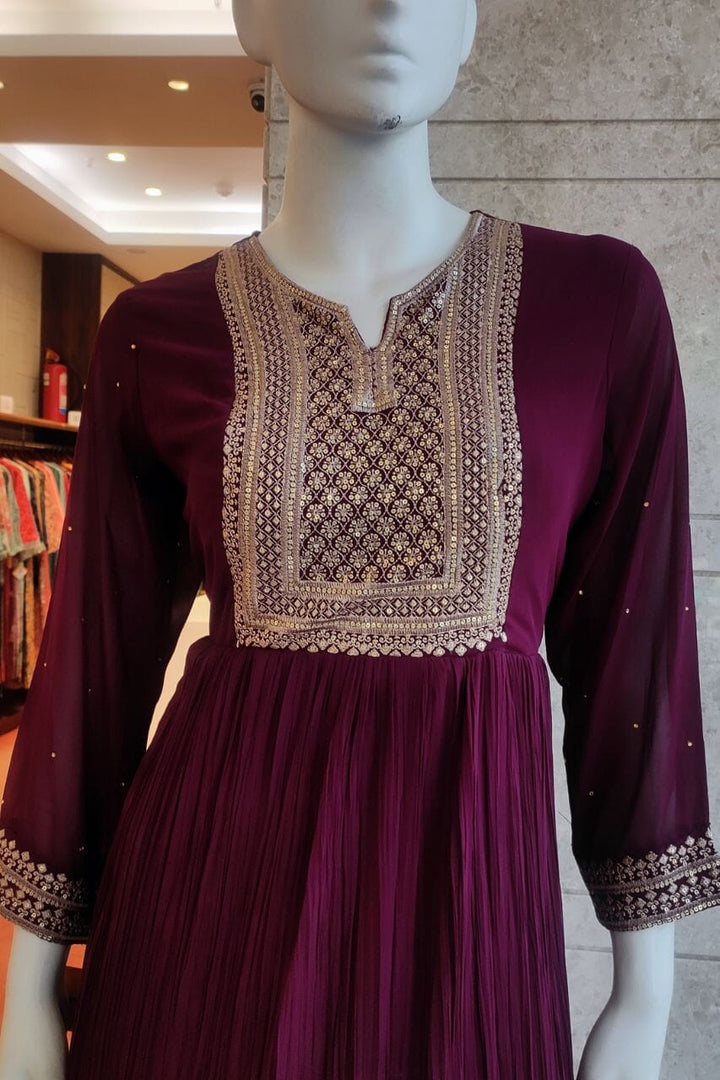 Long Dress In Georgette 
