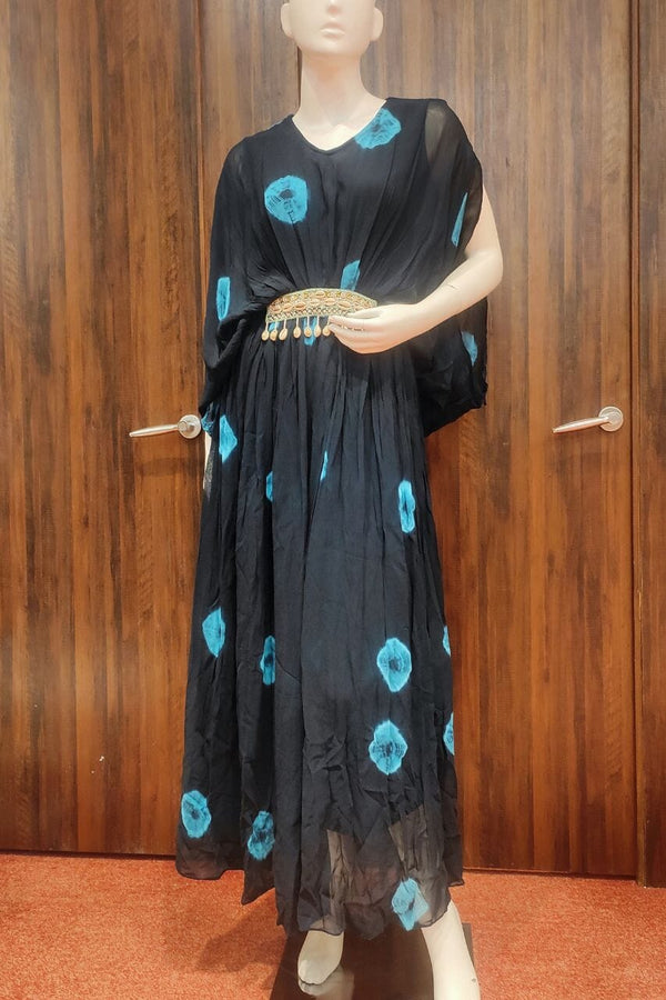 Long Dress In Navy Blue Color