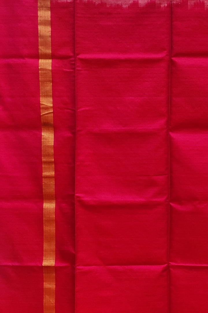 Matka Silk Saree With Woven Stripes