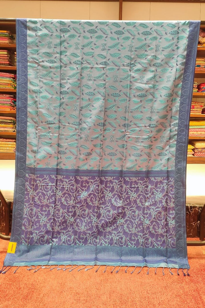 Nano Silk Saree With Resham Weaving