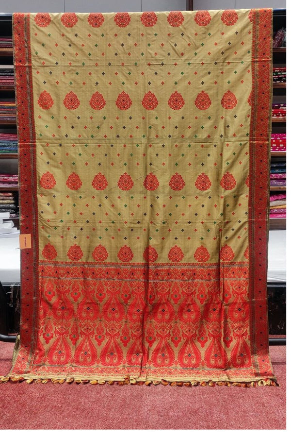 Assam Silk Saree With Thread Woven