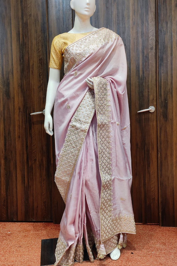 Organza Saree With Gota Patti Work