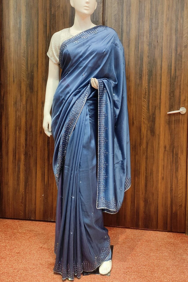 Organza Saree with Cut Dana Work