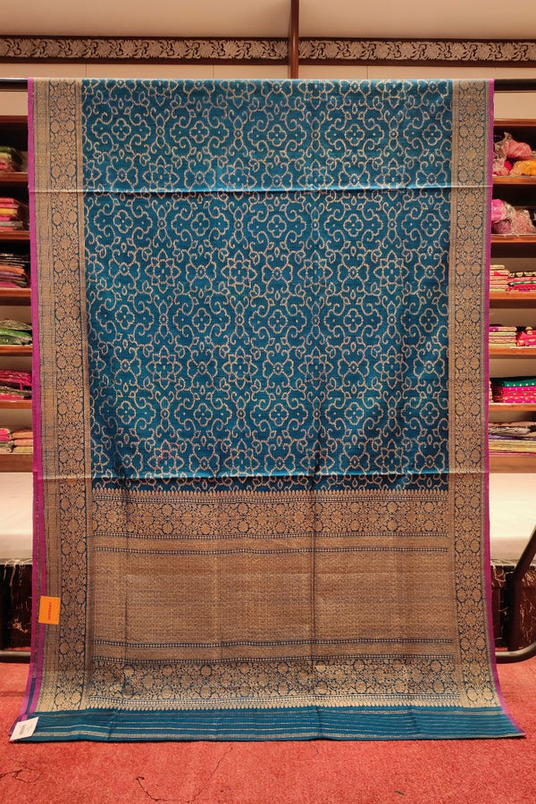 Pawri Silk Saree With Bandhani Style Weaving
