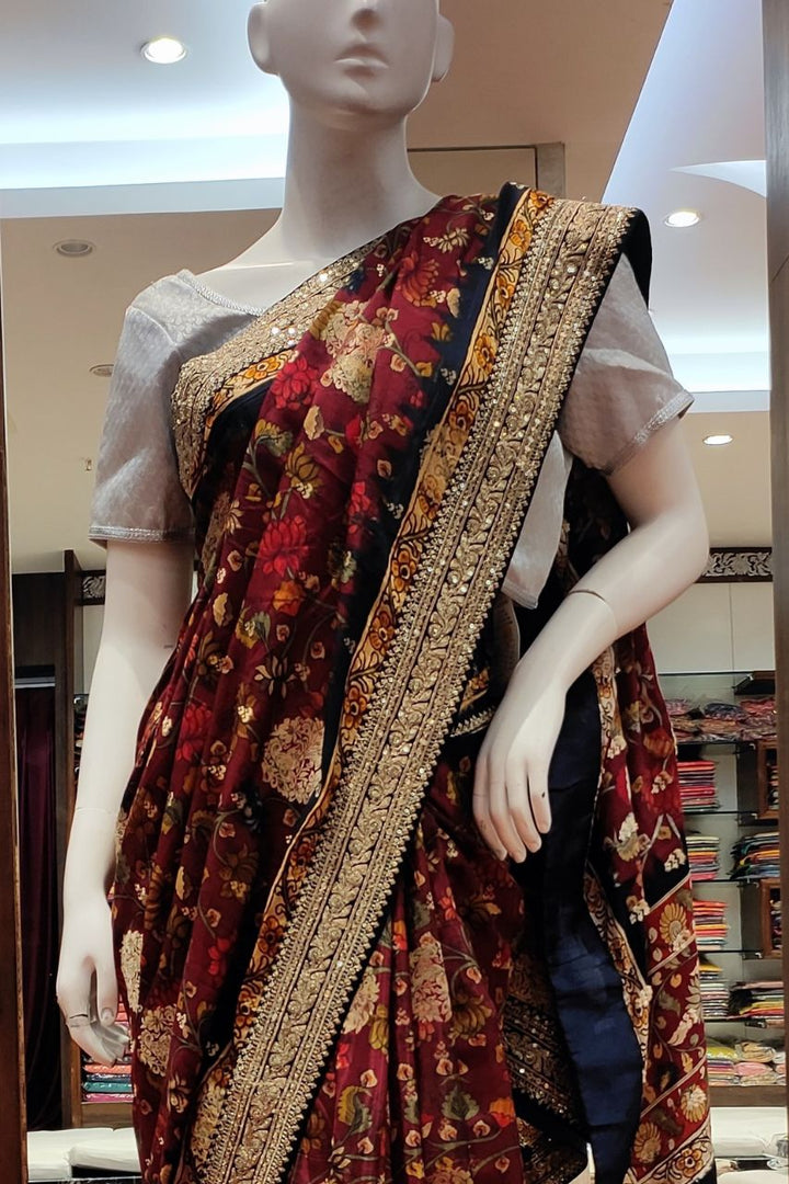Printed Saree In Art Silk 