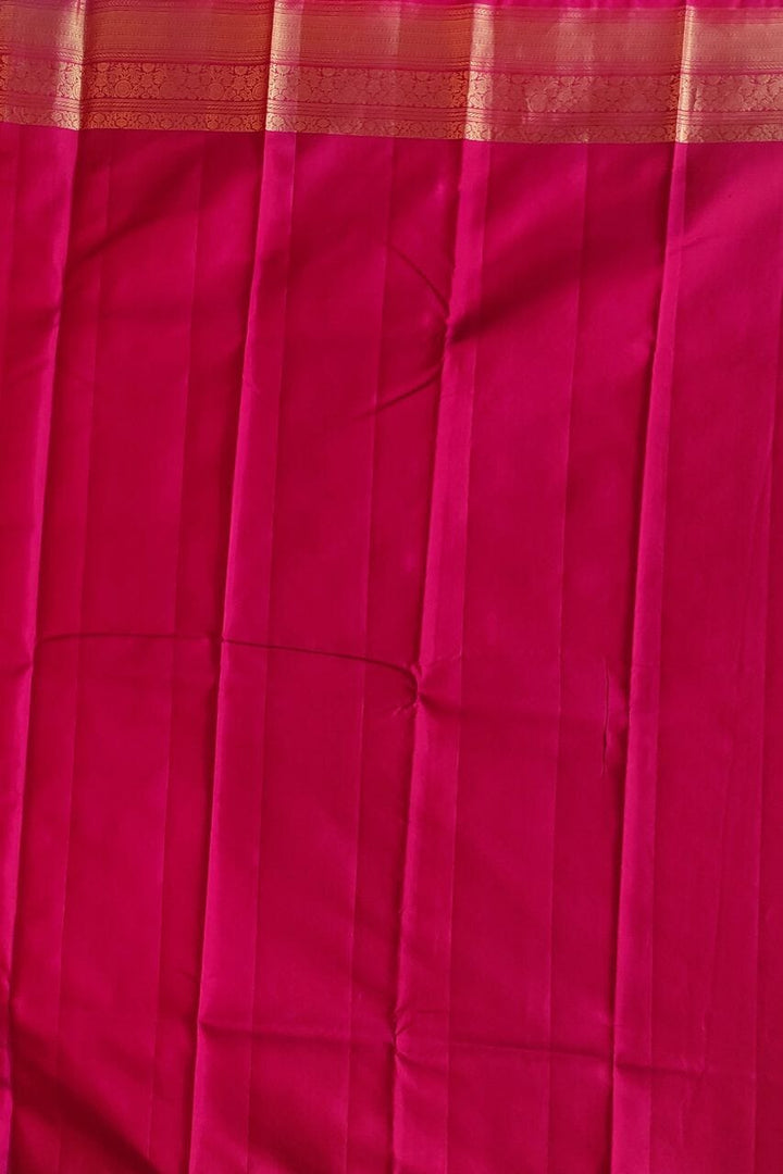 Pure Kanjivaram Silk Saree With Floral Booti