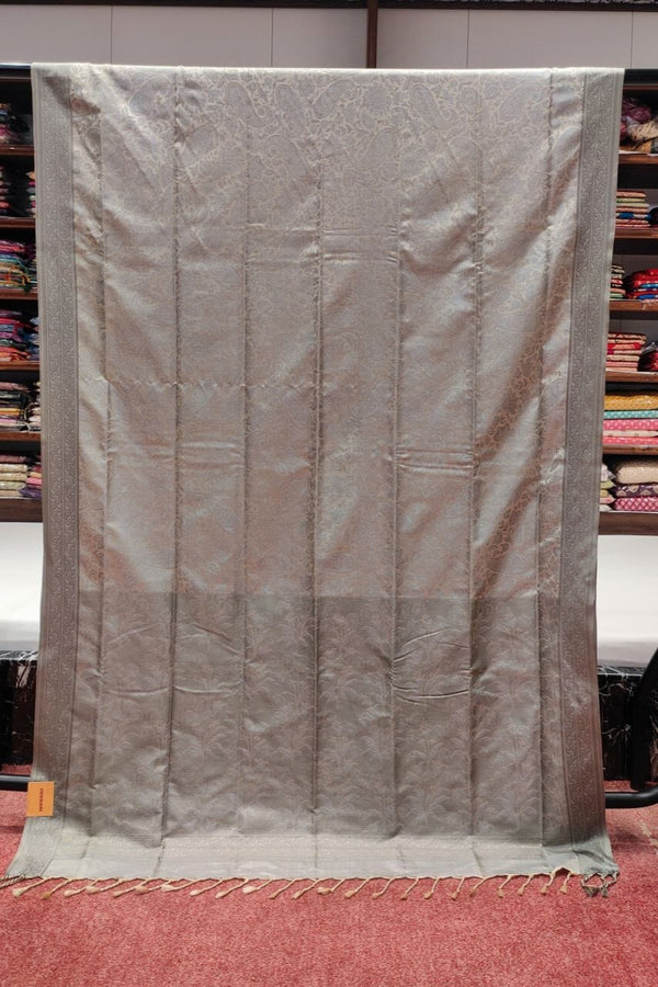 Pure Nano Silk Saree With Self Resham Thread Woven