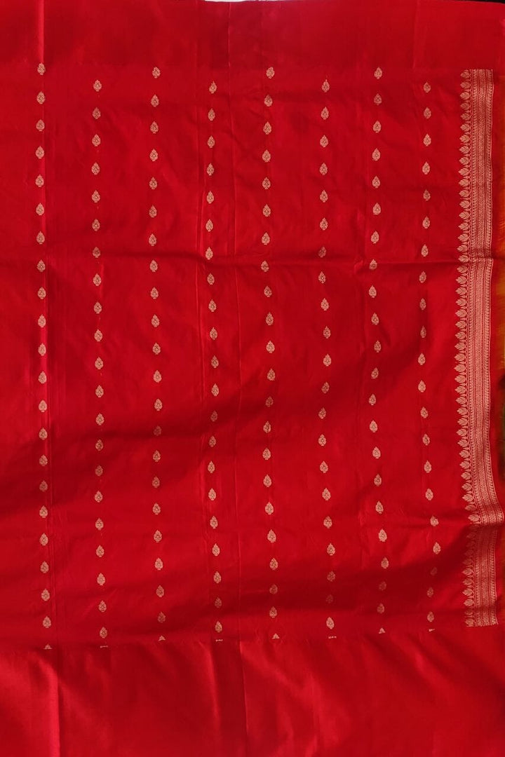 Saree For Haldi In Katan Silk