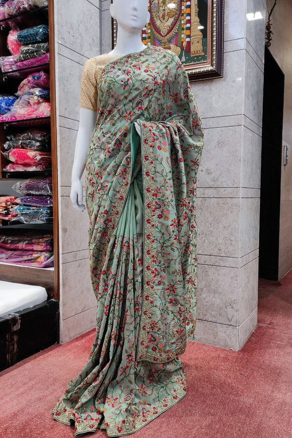 Saree With All-Over Thread Woven In Soft Tissue
