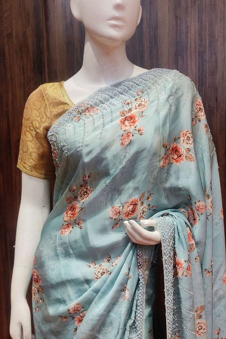 Satin Saree 