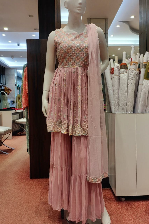 Sharara Set With Thread Woven