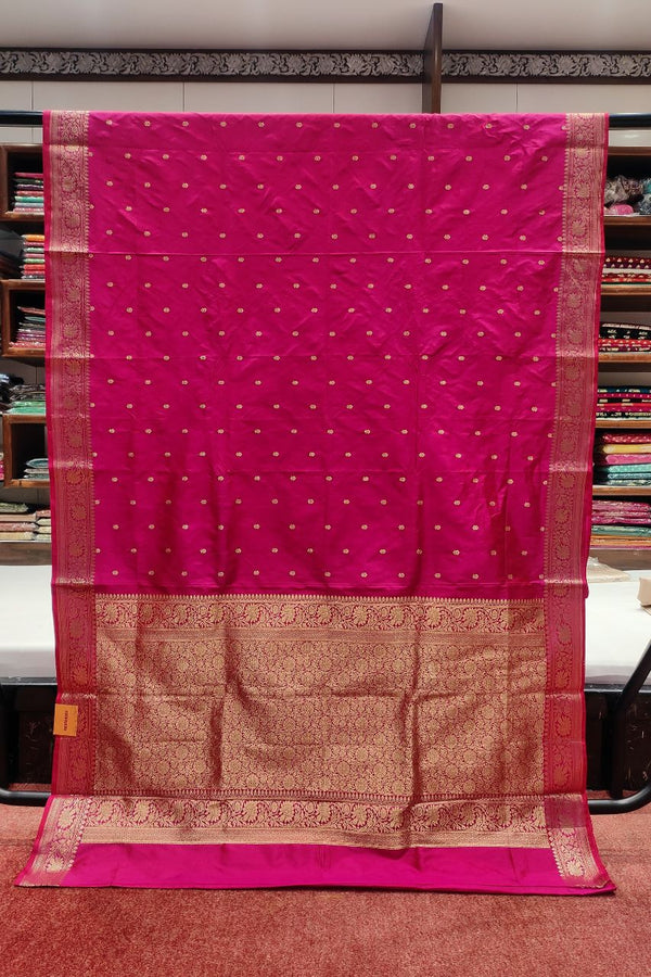 Silk Saree For Sangeet Function With Booti Woven