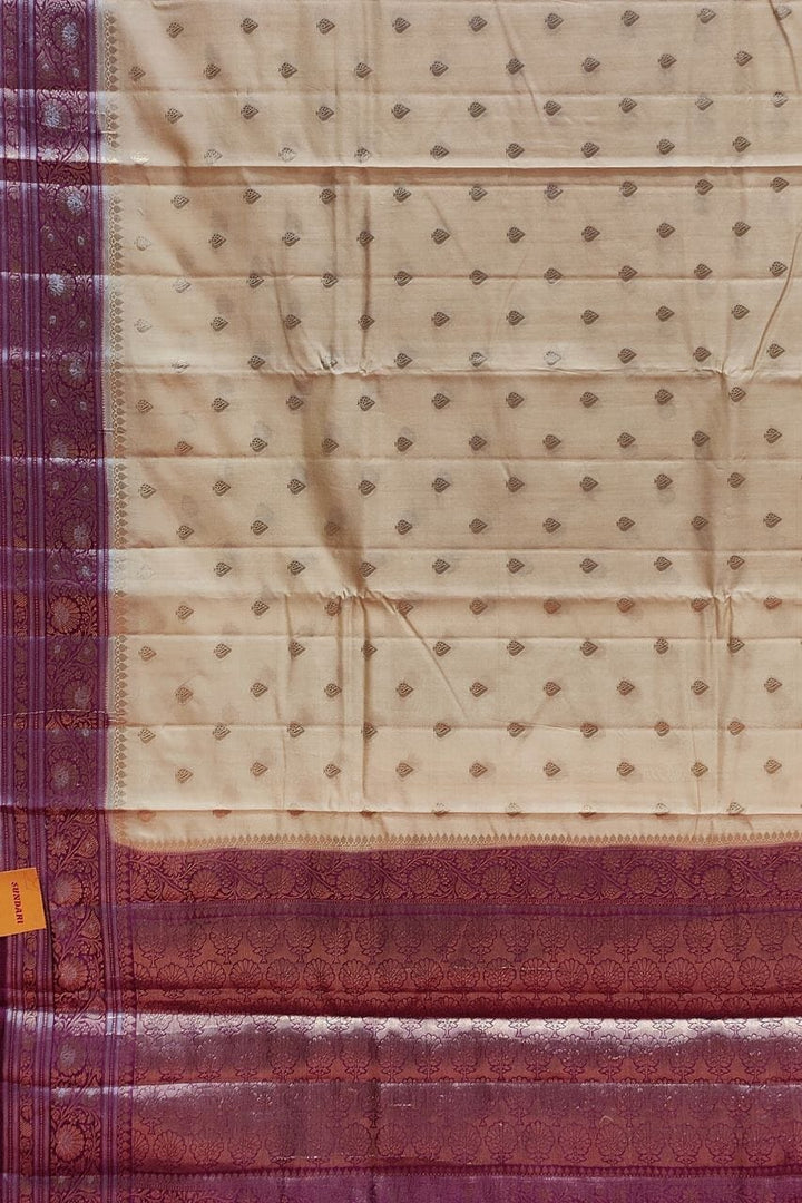  Silk Saree With Contrast Border