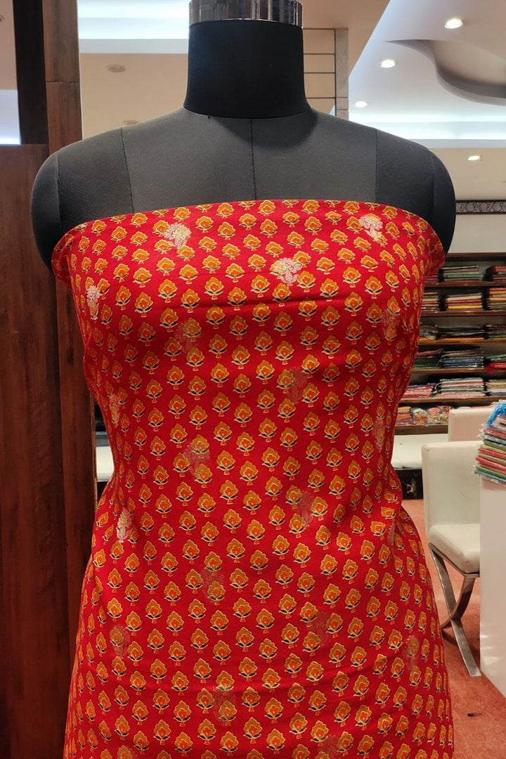 Silk Suit Piece With Dupatta