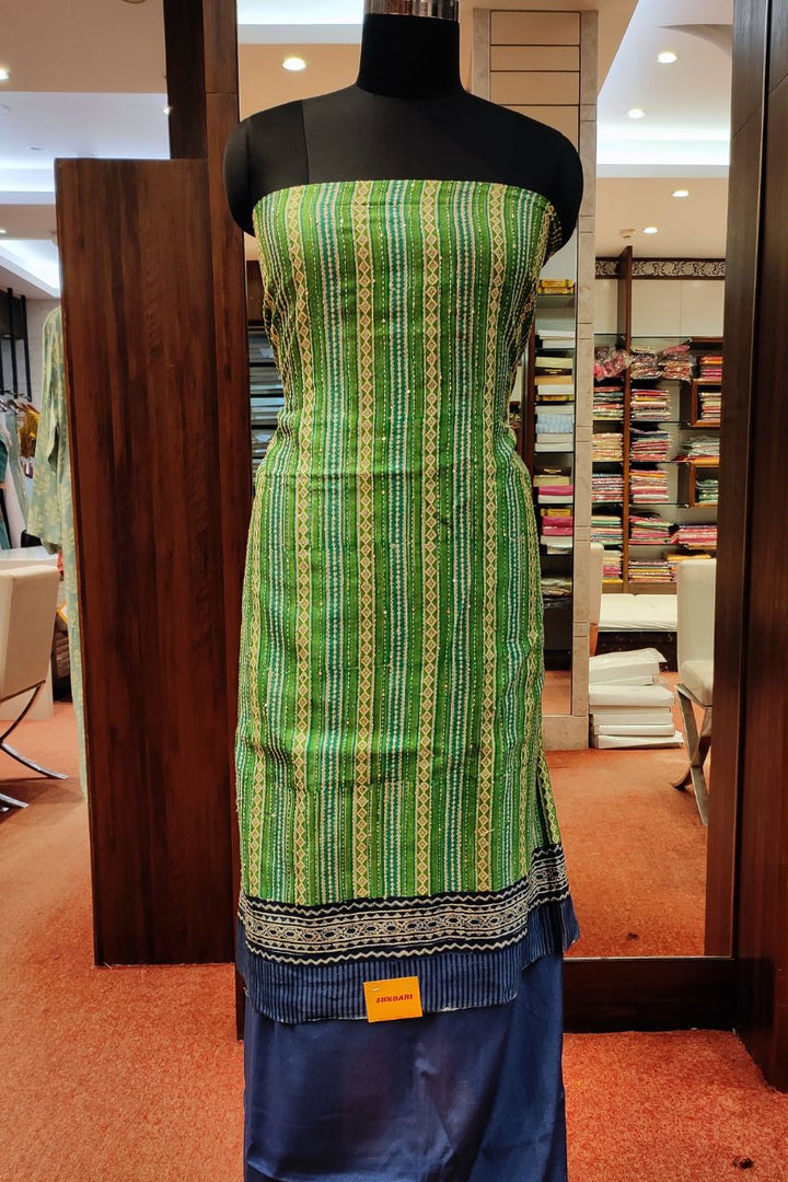 Suit Piece In Chanderi Silk