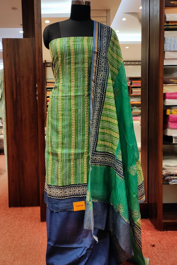Suit Piece In Chanderi Silk