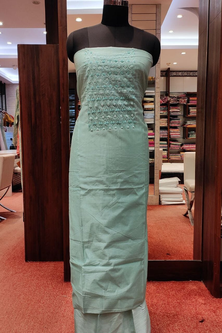 Suit Piece With Thread Work Dupatta