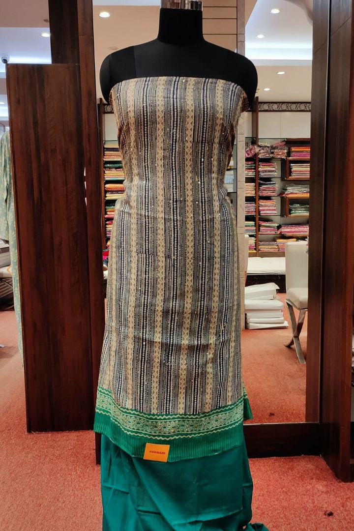 Suit Piece With Kantha Stitch 
