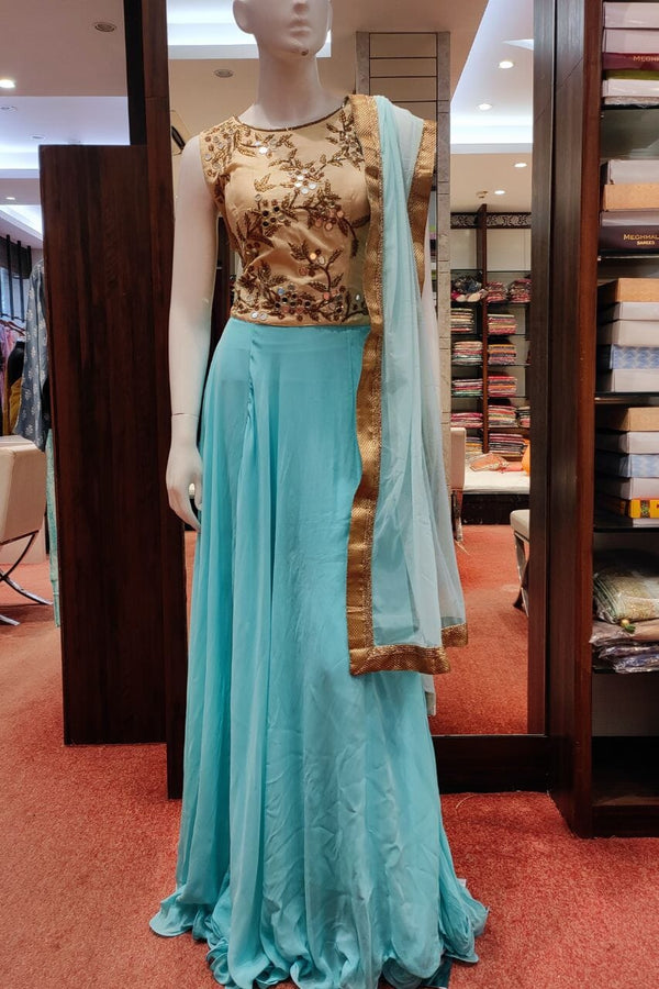 Suit Style Gown In Georgette