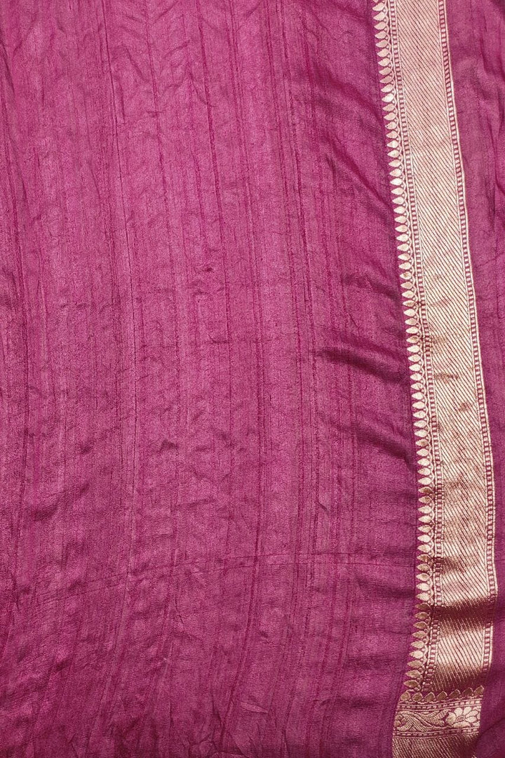 Tussar Silk Saree With Zari Woven
