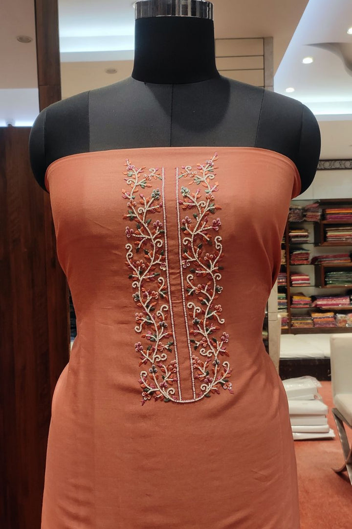 Unstitched Suit Piece With Dupatta 